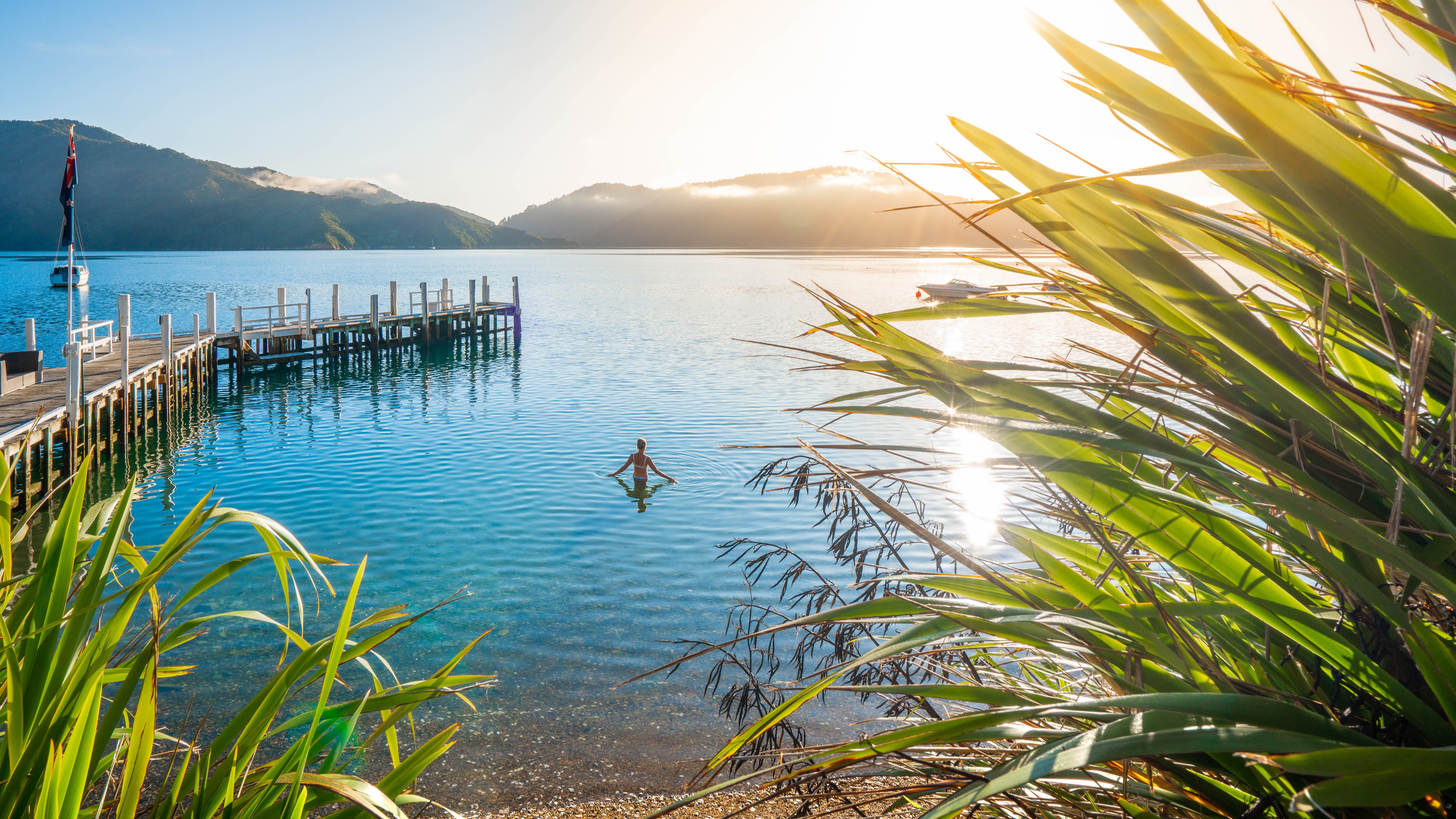 BOMC 115 morning swim with jetty